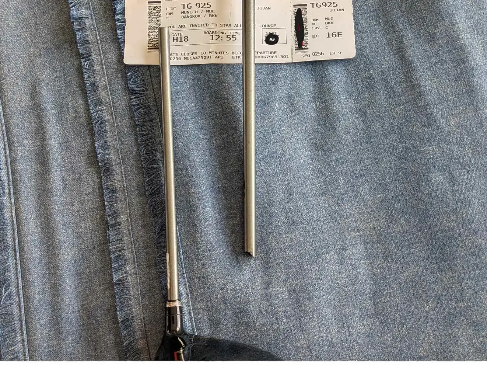 Beschädigter Driver nach einer Flugreise